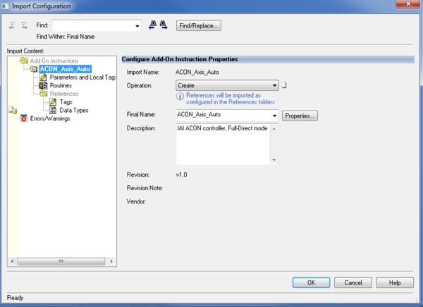 AOI Add-On Instructions for IAI Controllers